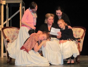 The cast of "Little Women" has been busy rehearsing for the upcoming production (Photo by Elise Hardcastle)