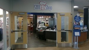 The SHU Shop is located on the first floor of the McLaughlin Student Center, right next to the bookstore. (Spectra Staff)