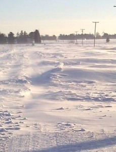 This was Minden Road after the storm, located in Huron County. Photo courtesy of Rhonda Durham.