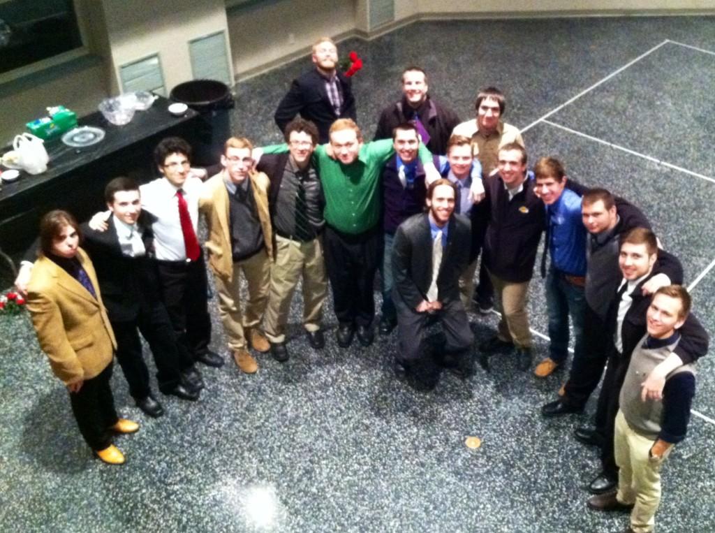 The Fraternity brothers of Pi Lambda Phi.