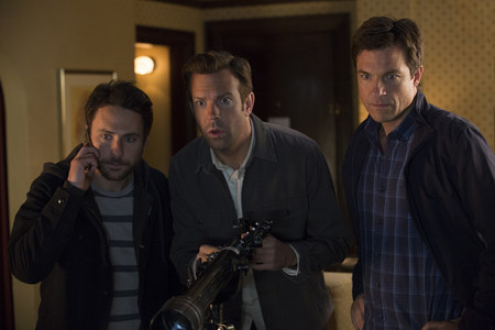 Charlie Day, Jason Sudekis, and Jason Bateman in a scene from Horrible Bosses 2 