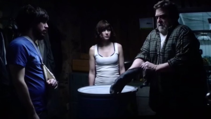 10 Cloverfield Lane is Rated PG13 for Thematic material including frightening sequences of threat with some violence, and brief language. Is being released March 11th 2016 and is directed by Dan Trachtenberg which is being distributed by Bad Robot productions.