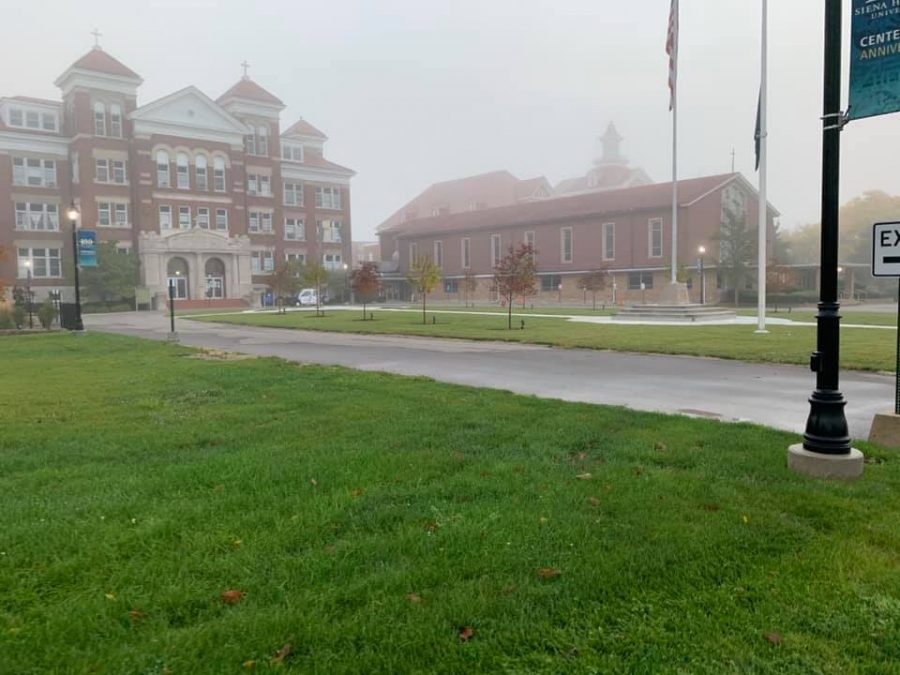 Siena Snapshot: A Foggy Campus Morning